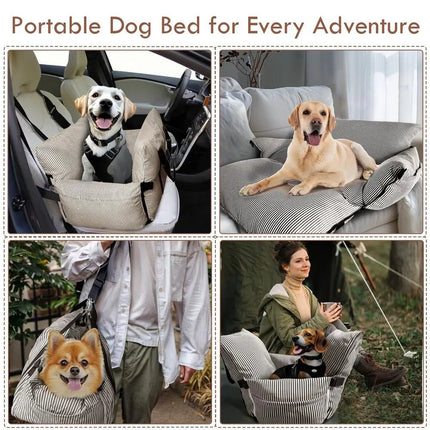 Pet Booster Seat Portable Plaid Dog Cat Seat - Pet Booster Seat - CPLIFE - Mad Fly Essentials