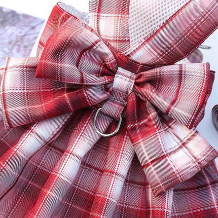 Dog Plaid Bow Tie Dress Outfit Pet Essentials - Pet Essentials - AE Pets - Mad Fly Essentials