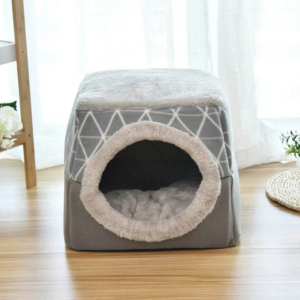 Dog Villa Winter Cat Cave Bed Pet Essentials - Pet Essentials - Muttering Bear - Mad Fly Essentials