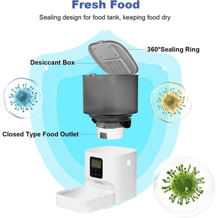 Pet Essentials Automatic 6ml Cat Feeder with Voice - Pet Essentials - Pupca - Mad Fly Essentials