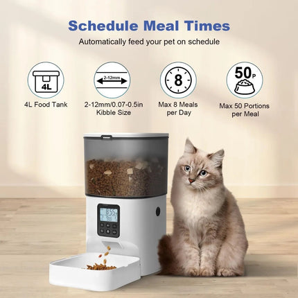 Pet Essentials Automatic 6ml Cat Feeder with Voice - Pet Essentials - Pupca - Mad Fly Essentials