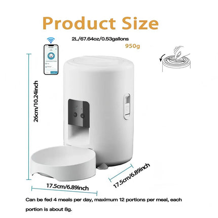 Pet Essentials Cat Dog WIfi Auto Pet Feeder Dog Supplies - Pet Essentials - ZYfeeder - Mad Fly Essentials