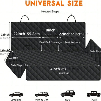 Pet Essentials Dog Car Travel Carrier Seat Protector - Pet Essentials - Pawstrip - Mad Fly Essentials