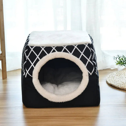Pet Essentials Dog Villa Winter Cat Cave Bed - Pet Essentials - Muttering Bear - Mad Fly Essentials