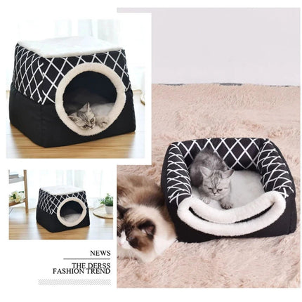 Pet Essentials Dog Villa Winter Cat Cave Bed - Pet Essentials - Muttering Bear - Mad Fly Essentials
