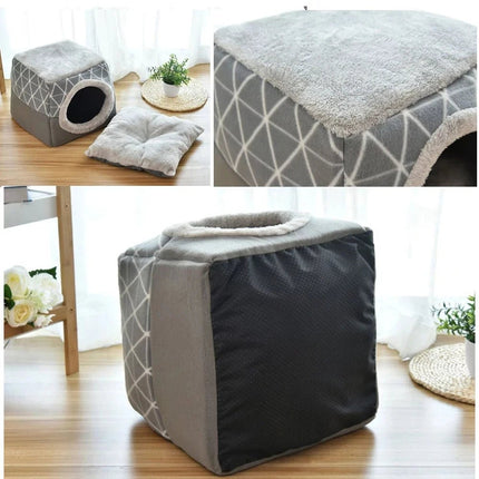 Pet Essentials Dog Villa Winter Cat Cave Bed - Pet Essentials - Muttering Bear - Mad Fly Essentials