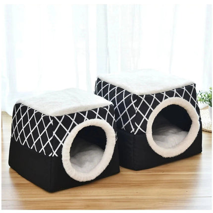Pet Essentials Dog Villa Winter Cat Cave Bed - Pet Essentials - Muttering Bear - Mad Fly Essentials