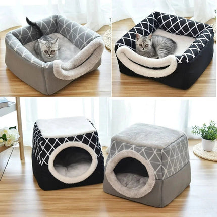 Pet Essentials Dog Villa Winter Cat Cave Bed - Pet Essentials - Muttering Bear - Mad Fly Essentials