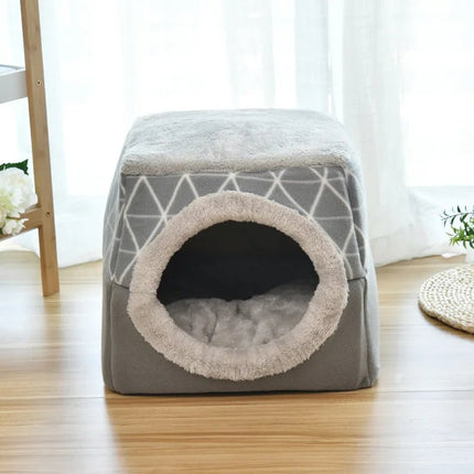 Pet Essentials Dog Villa Winter Cat Cave Bed - Pet Essentials - Muttering Bear - Mad Fly Essentials