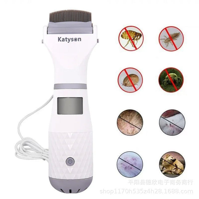 Pet Essentials Quiet Cat Brush Electric Lice Flea Comb - Pet Essentials - Ahwoo And Groo - Mad Fly Essentials
