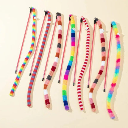 Pet Essentials Rainbow Long Tail Caterpillar Cat Toy - Pet Essentials - Ahwoo And Groo - Mad Fly Essentials