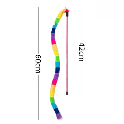 Pet Essentials Rainbow Long Tail Caterpillar Cat Toy - Pet Essentials - Ahwoo And Groo - Mad Fly Essentials
