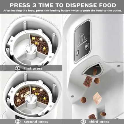 Pet Essentials Rechargeable Cat Dog Feeder with Portion Control - Pet Essentials - FIOVIEL - Mad Fly Essentials