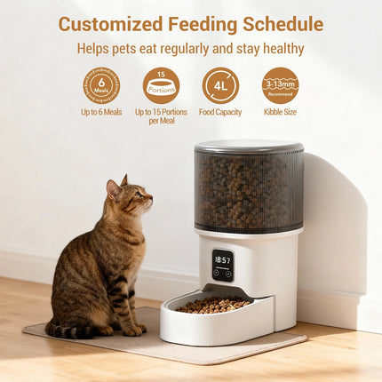 Pet Essentials Rechargeable Cat Dog Feeder with Portion Control - Pet Essentials - FIOVIEL - Mad Fly Essentials