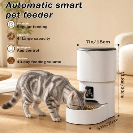 Pet Essentials Rechargeable Cat Dog Feeder with Portion Control - Pet Essentials - FIOVIEL - Mad Fly Essentials