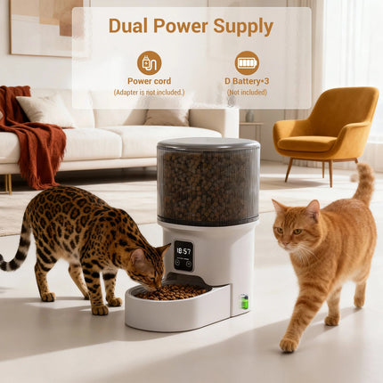 Pet Essentials Rechargeable Cat Dog Feeder with Portion Control - Pet Essentials - FIOVIEL - Mad Fly Essentials