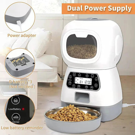 Pet Essentials Smart 3.5L Dog Feeder Food Dispenser - Pet Essentials - ZYfeeder - Mad Fly Essentials