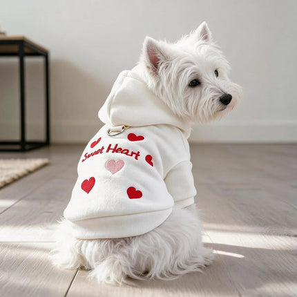Pet Hoodies Dog Love Heart Puppy Pullover - Pet Hoodies - PetBoss - Mad Fly Essentials