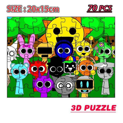 Animal Figures Kids Puzzle Activity Toys - Mad Fly Essentials