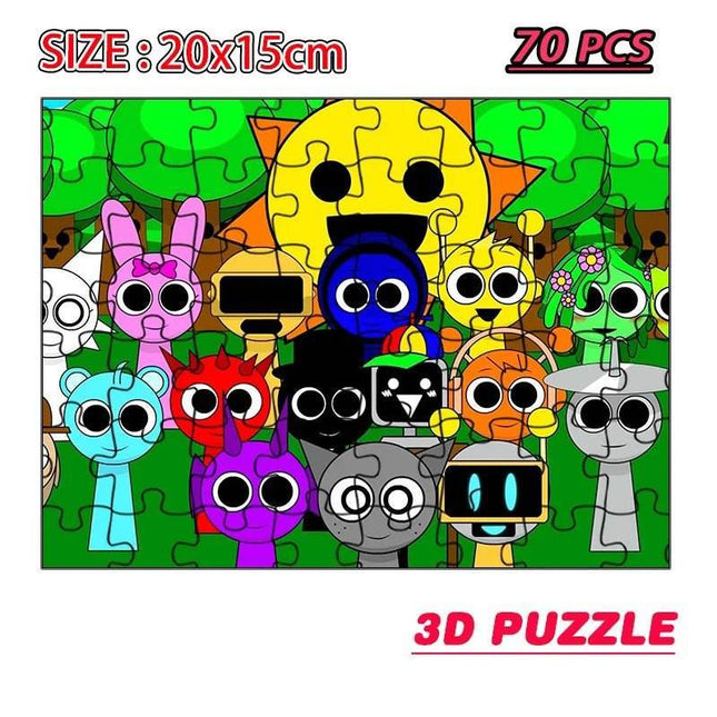 Animal Figures Kids Puzzle Activity Toys - Mad Fly Essentials