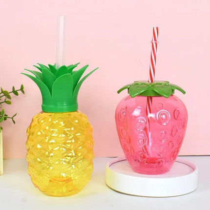 Pineapple Strawberry Fruit 8pc Cups Party Essentials - Party Essentials - 001 - Mad Fly Essentials