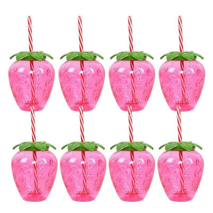 Pineapple Strawberry Fruit 8pc Cups Party Essentials - Party Essentials - 001 - Mad Fly Essentials
