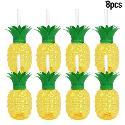 Pineapple Strawberry Fruit 8pc Cups Party Essentials - Party Essentials - 001 - Mad Fly Essentials