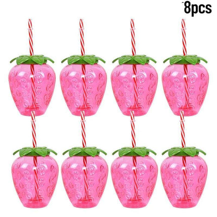 Pineapple Strawberry Fruit 8pc Cups Party Essentials - Party Essentials - 001 - Mad Fly Essentials
