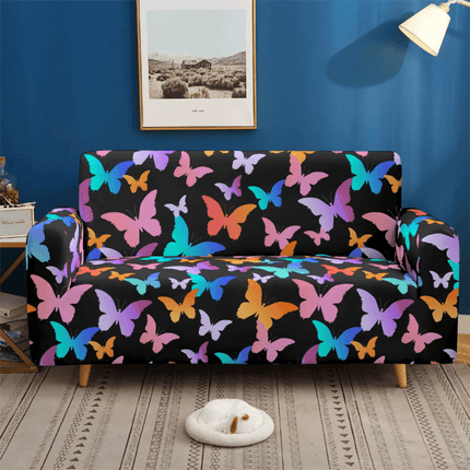 Pink 3D Universal Butterfly Elastic Sofa Slipcover - Slipcover - S - EMIGA - Mad Fly Essentials