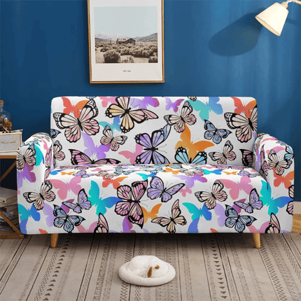 Pink 3D Universal Butterfly Elastic Sofa Slipcover - Slipcover - S - EMIGA - Mad Fly Essentials