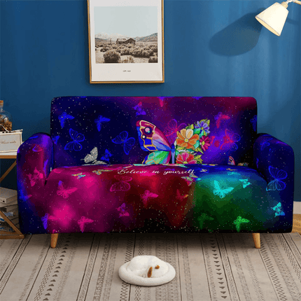 Pink 3D Universal Butterfly Elastic Sofa Slipcover - Slipcover - S - EMIGA - Mad Fly Essentials