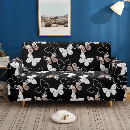 Pink 3D Universal Butterfly Elastic Sofa Slipcover - Slipcover - S - EMIGA - Mad Fly Essentials