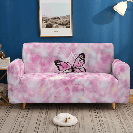 Pink 3D Universal Butterfly Elastic Sofa Slipcover - Slipcover - S - EMIGA - Mad Fly Essentials