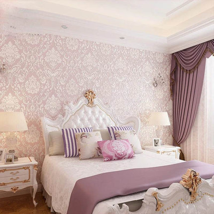 Pink Girls Bedroom 3D Floral Wallpaper - Wallpaper - JD Home Decor - Mad Fly Essentials
