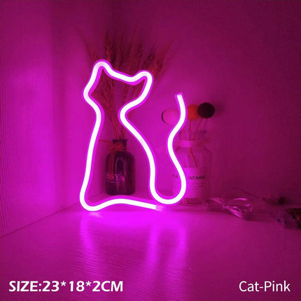 Pink Neon Butterfly LED Night Light - LED Night Light - Sallysun - Mad Fly Essentials