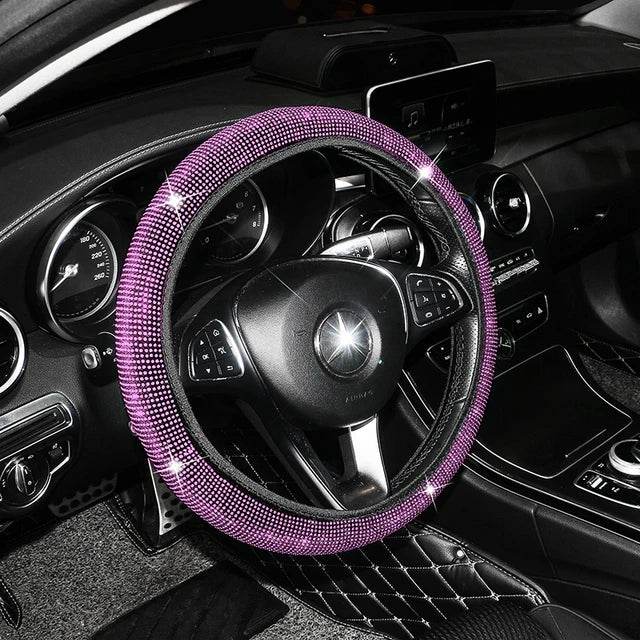 Pink Sequin Steering Wheel Cover Auto Essentials - Auto Essentials - Brangdy - Mad Fly Essentials