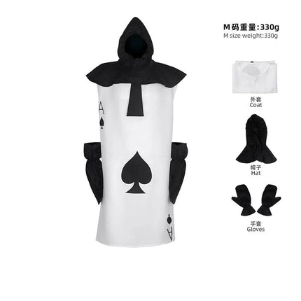 Poker Cosplay Ace Spades Party Costume - Costume - Instant Costumes - Mad Fly Essentials