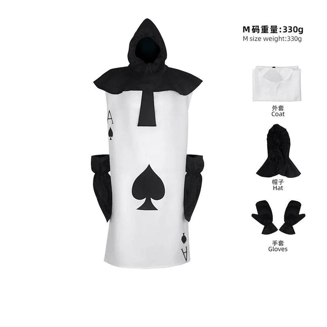 Poker Cosplay Ace Spades Party Costume - Costume - Instant Costumes - Mad Fly Essentials