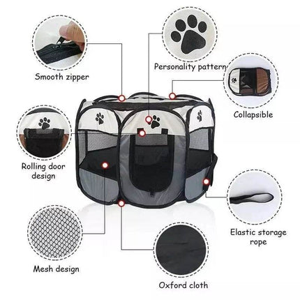 Portable Foldable Octagonal Kennel Pet Essentials - Pet Essentials - PetBoss - Mad Fly Essentials
