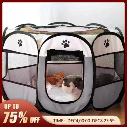 Portable Foldable Octagonal Kennel Pet Essentials - Pet Essentials - PetBoss - Mad Fly Essentials