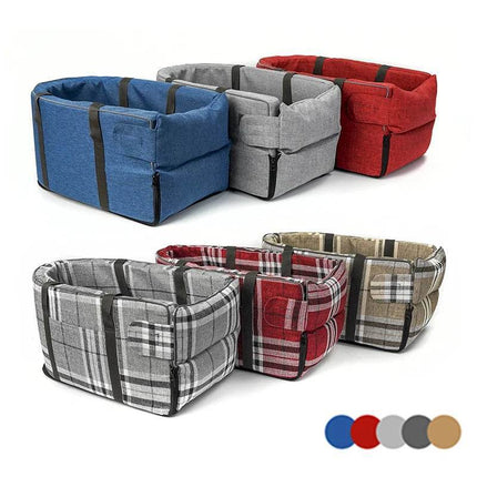 Portable Plaid Dog Cat Pet Booster Seat – Mad Fly Essentials
