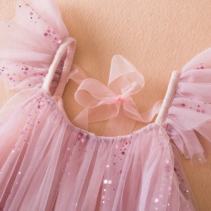 Princess Dress Baby Girl Summer Heart Butterfly Birthday Dress - Princess Dress - Superstar Kids - Mad Fly Essentials