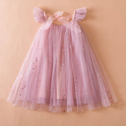Princess Dress Baby Girl Summer Heart Butterfly Birthday Dress - Princess Dress - Superstar Kids - Mad Fly Essentials