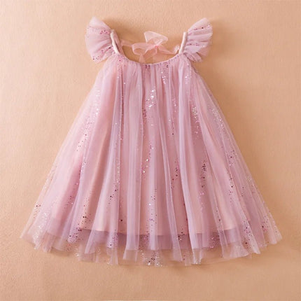 Princess Dress Baby Girl Summer Heart Butterfly Birthday Dress - Princess Dress - Superstar Kids - Mad Fly Essentials