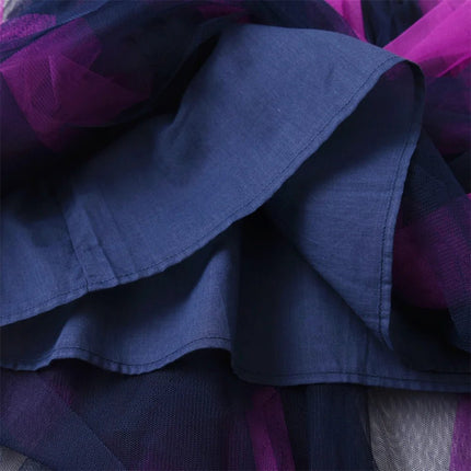 Princess Dress Girl Purple Navy Ruffled Tulle Dress - Princess Dress - Ogilvy Mather - Mad Fly Essentials