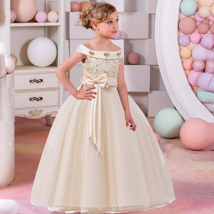 Princess Dress Girls Elegant Floral Ball Gown - Princess Dress - Adyce - Mad Fly Essentials