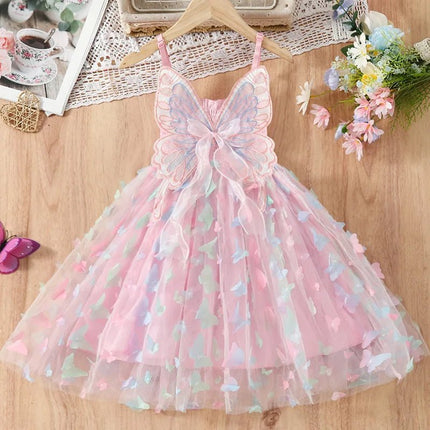 Princess Dress Girls Sleeveless Butterfly Dress - Princess Dress - NNJXD - Mad Fly Essentials