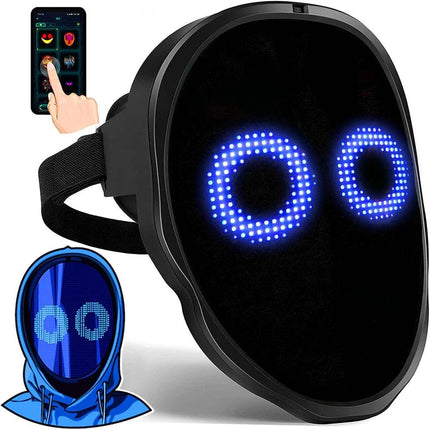 Programmable LED Bluetooth Costume Mask - Mad Fly Essentials