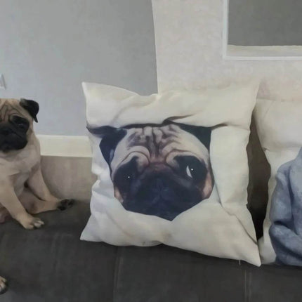 Pug Dog Linen Throw Cover Pillows Decor – Mad Fly Essentials