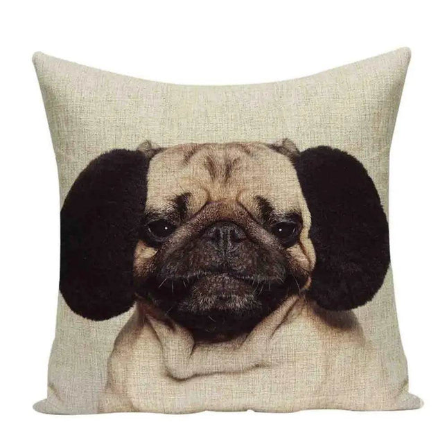 Pug Dog Linen Throw Cover Pillows Decor – Mad Fly Essentials